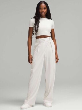 Lululemon Pleat-Front High-Rise Trouser *Regular Bone‎